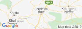 Sendhwa map